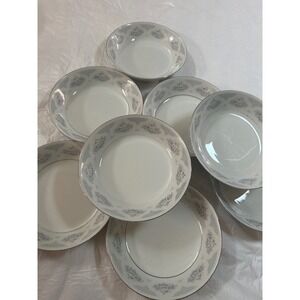 Fine China Floral Design Salad Bowl Set of 8 Vintage Dishware